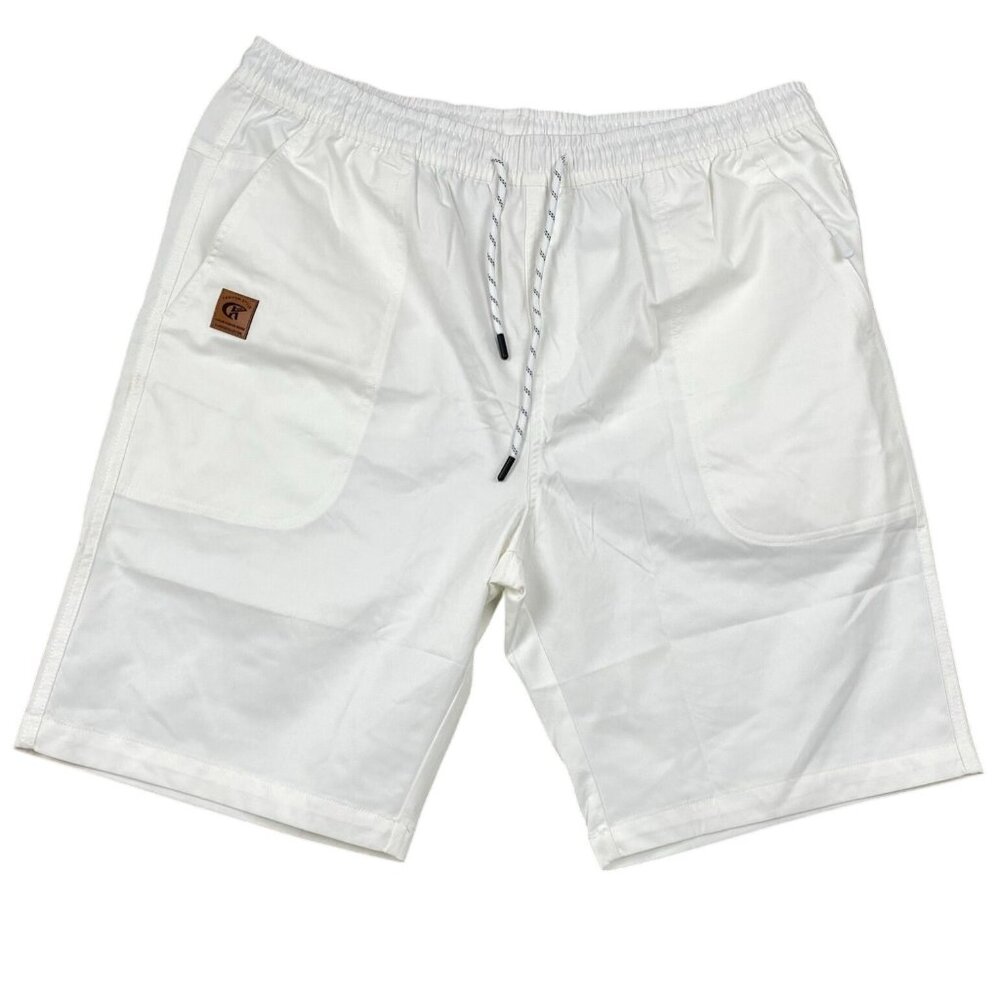 Champion Men's Shorts 36 XL White Casual Elastic Waist Drawstring W/Pockets